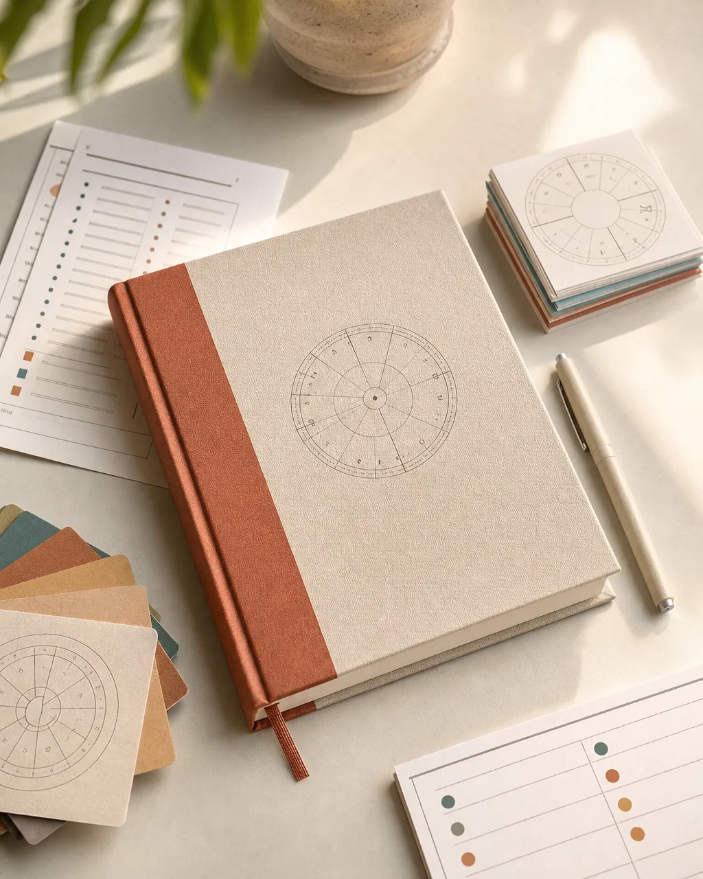 KP Horary study kit with reference notebook and cards